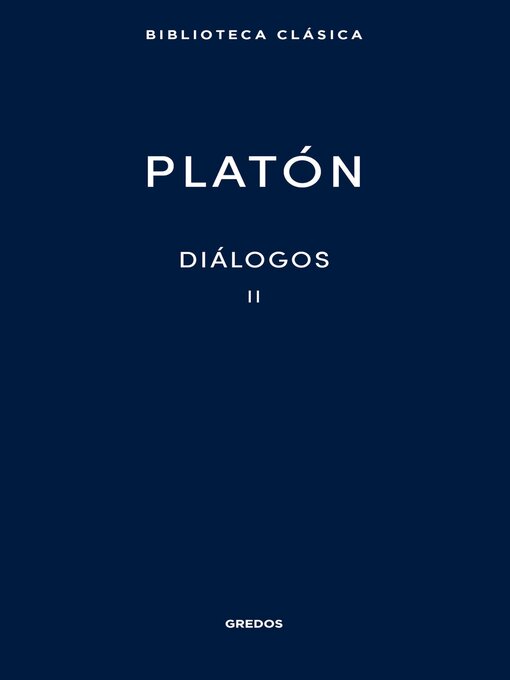 Title details for Diálogos II by Platón - Available